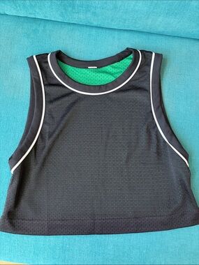 lululemon athletica reversible Tank Top black and green